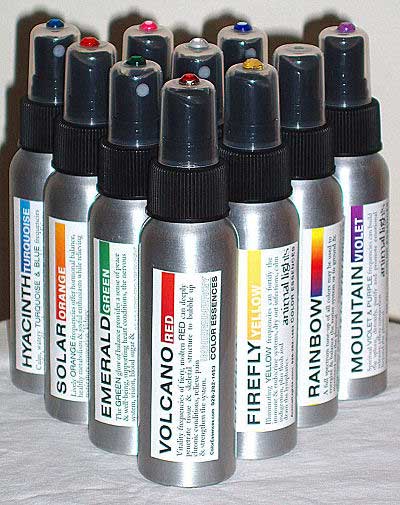 Image of Color Essences sprays available for purchase at Journey To Healing