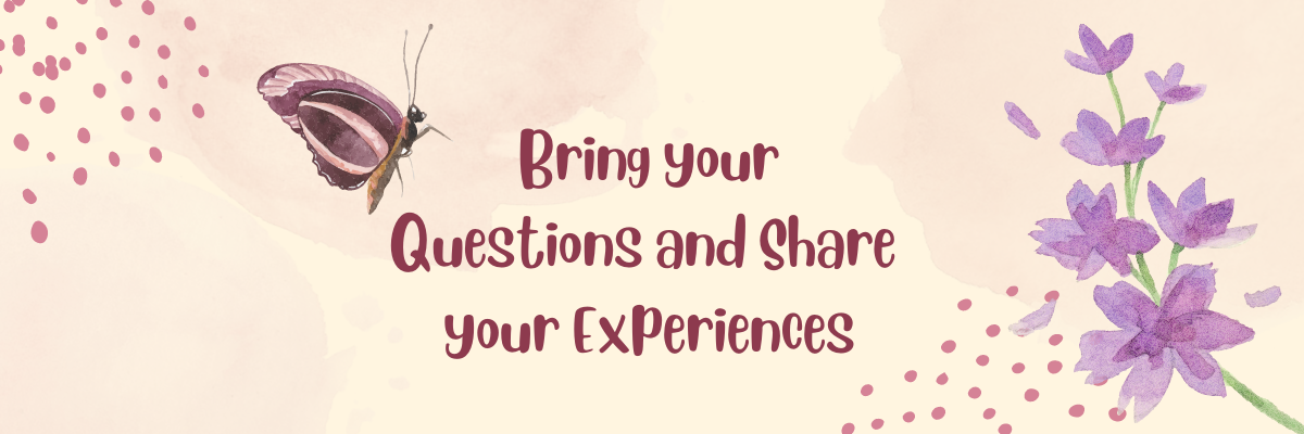 Bring your questions and share your experiences.